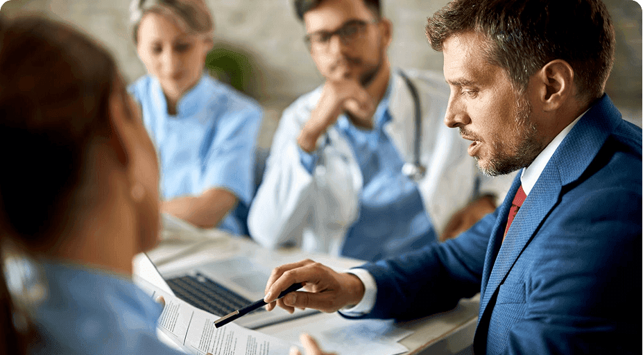 Healthcare bid management challenges illustration