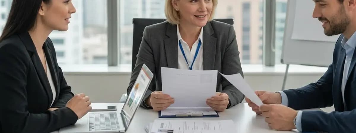 Professional interview meeting for CIW fit person assessment