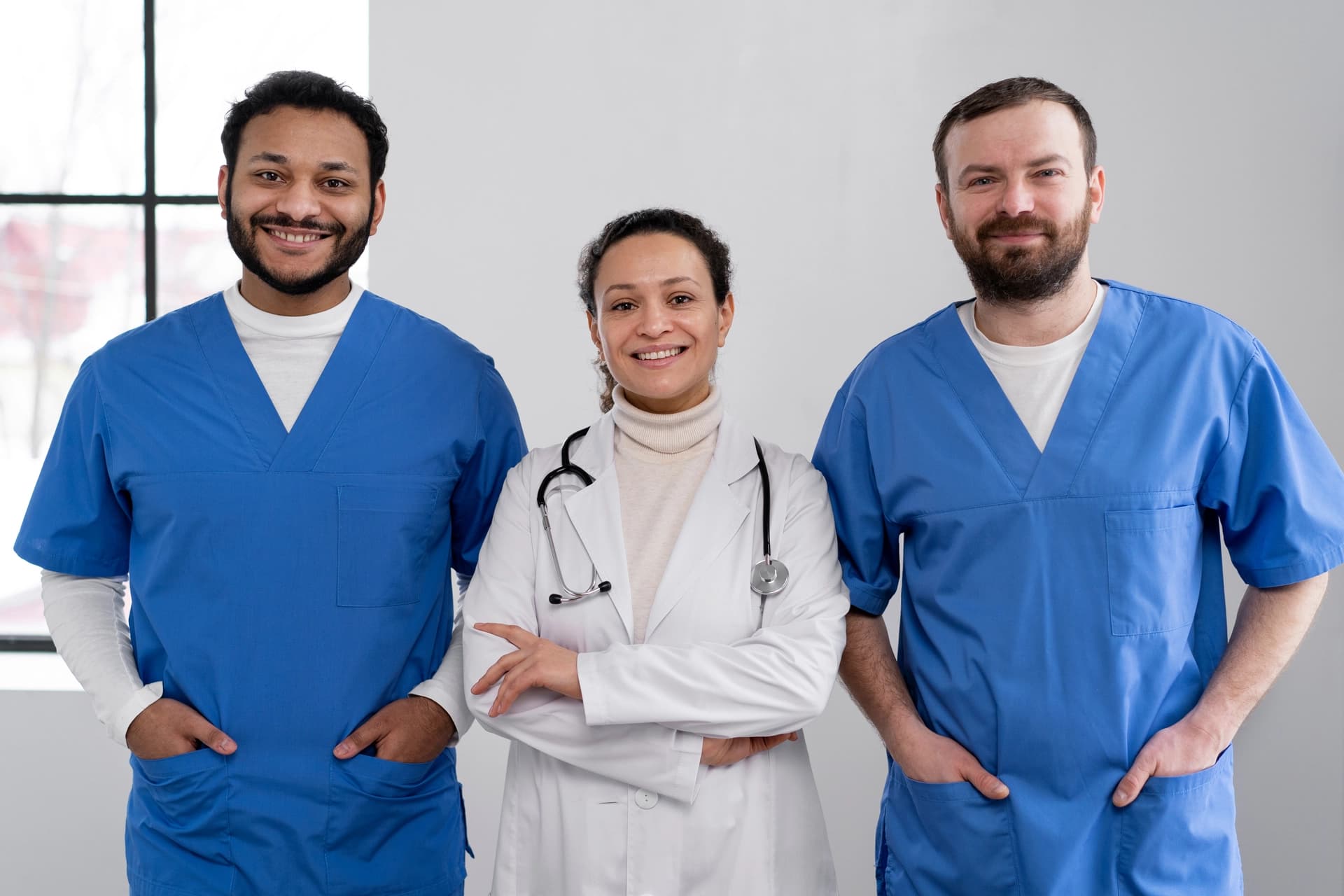 Care professional supporting a person