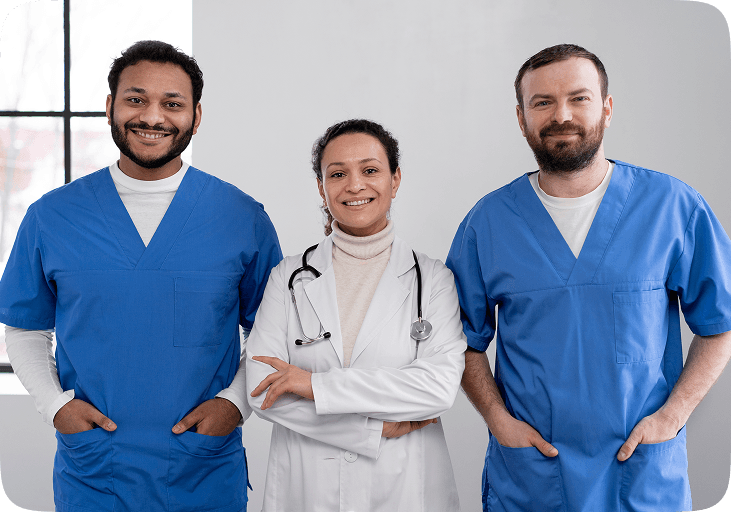 A team of Welsh care professionals