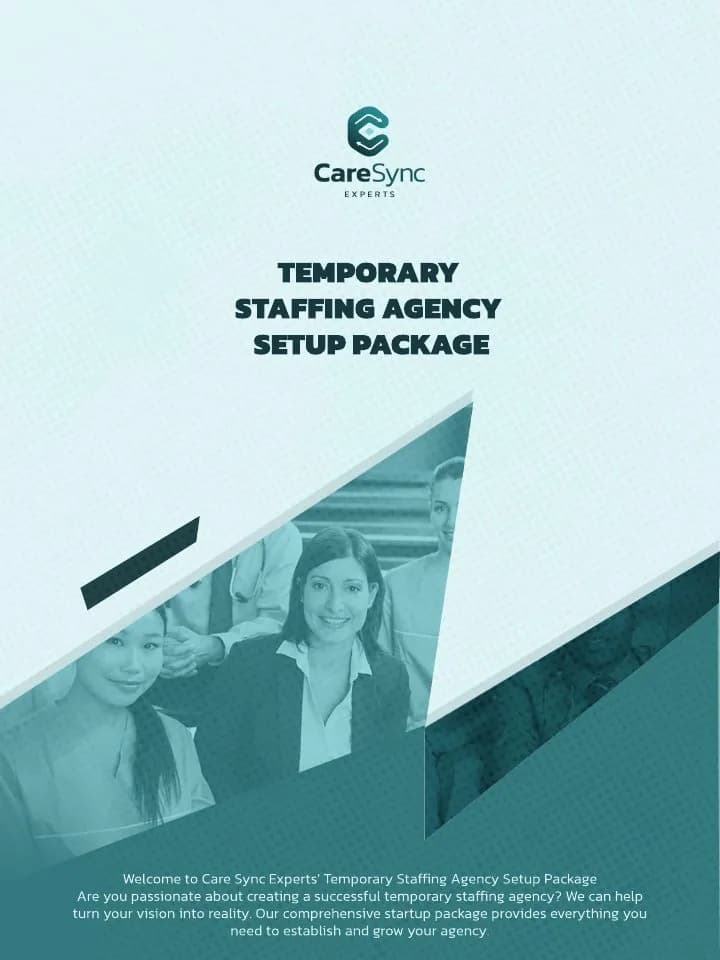 Cover of the Temporary staffing agency setup brochure
