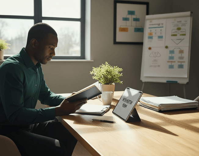 A care agency owner managing their online presence
