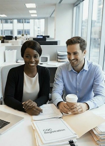 Care providers preparing CQC registration documents