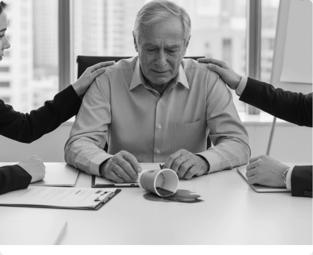 A care provider reflecting on an unsuccessful bid