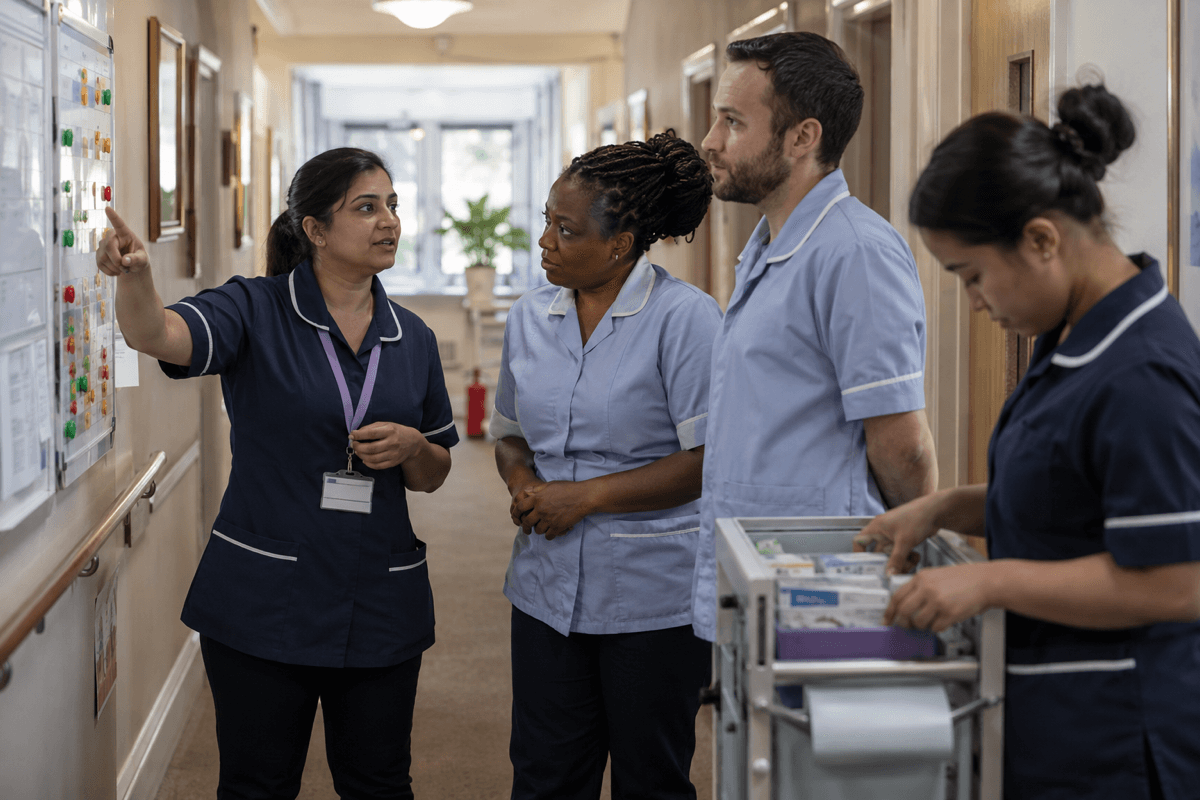 Care team quality governance huddle