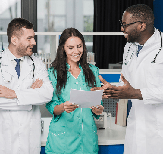 Care professionals reviewing tender opportunities