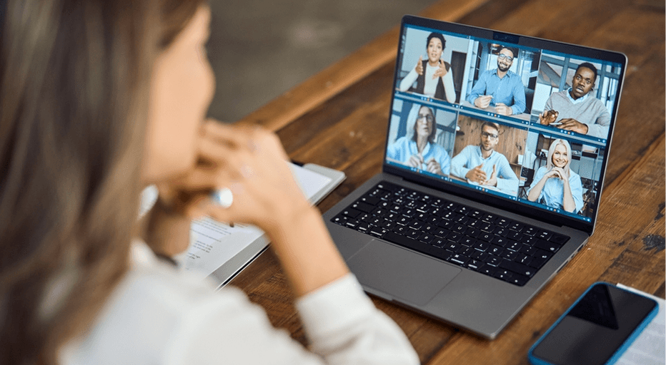 Consultant on a video call preparing for a CQC fit person interview