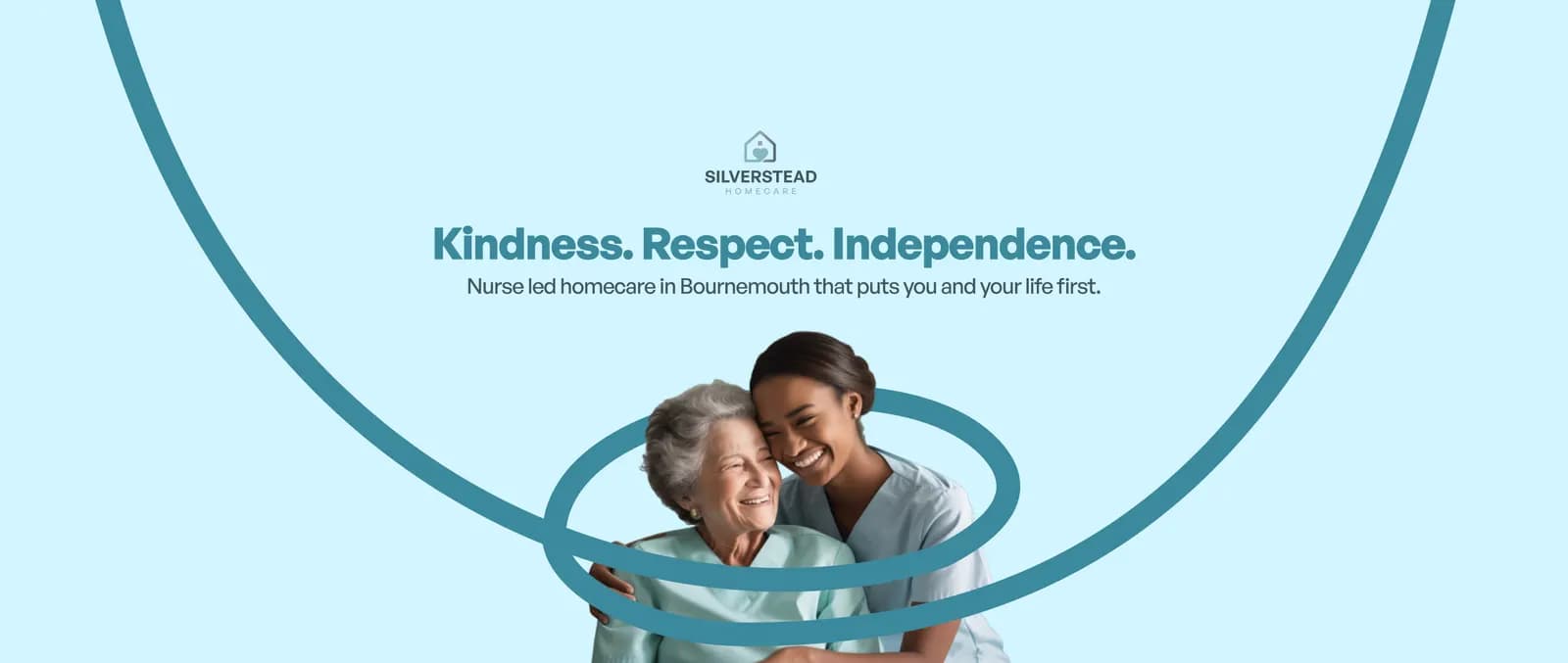 Silverstead Homecare Facebook cover: Kindness. Respect. Independence.