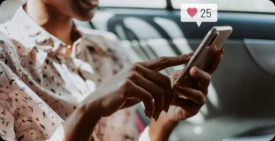 Care provider using social media