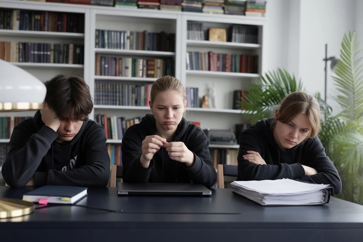 Woman working at desk