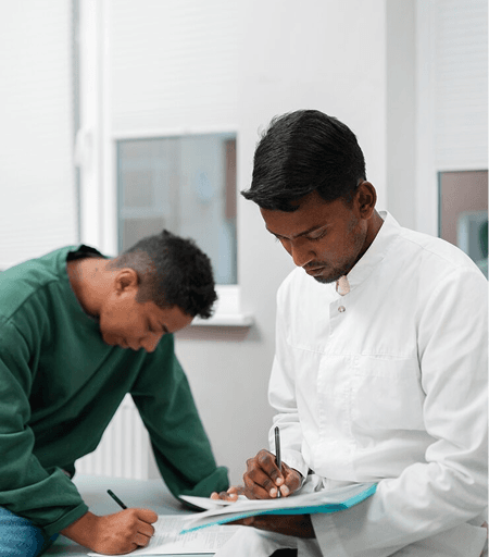 Care provider reviewing an extra care tender submission