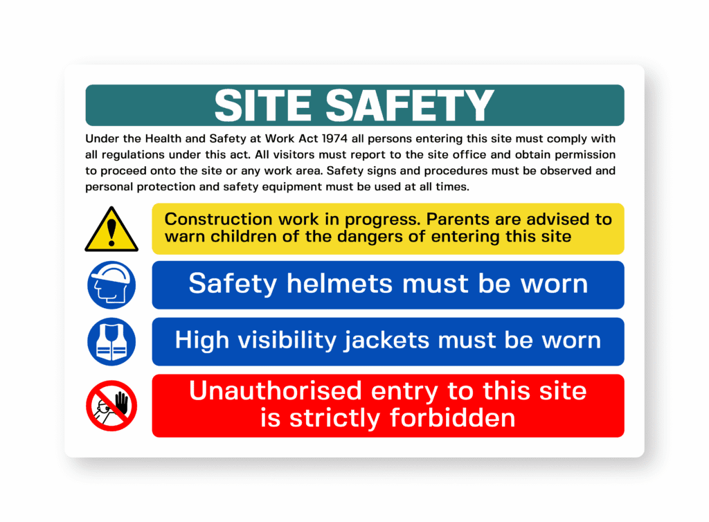Health and Safety at Work Act 1974 Sign
