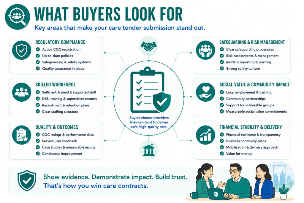 Buyer priorities for care submissions