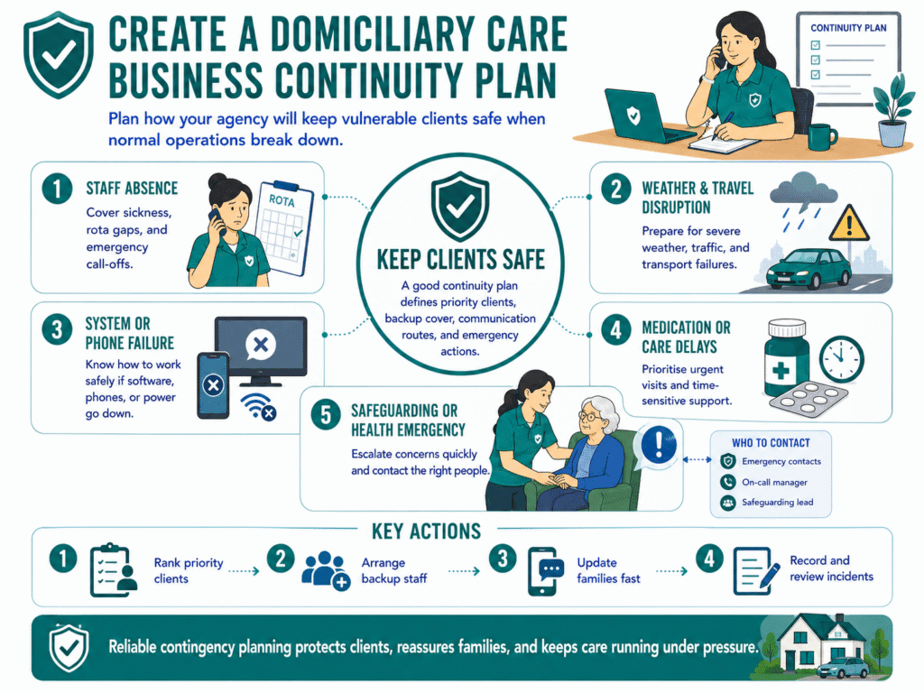 Create a domiciliary care plan