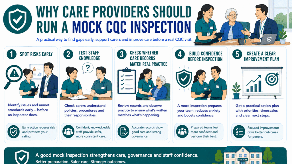 Mock CQC inspection benefits for care providers
