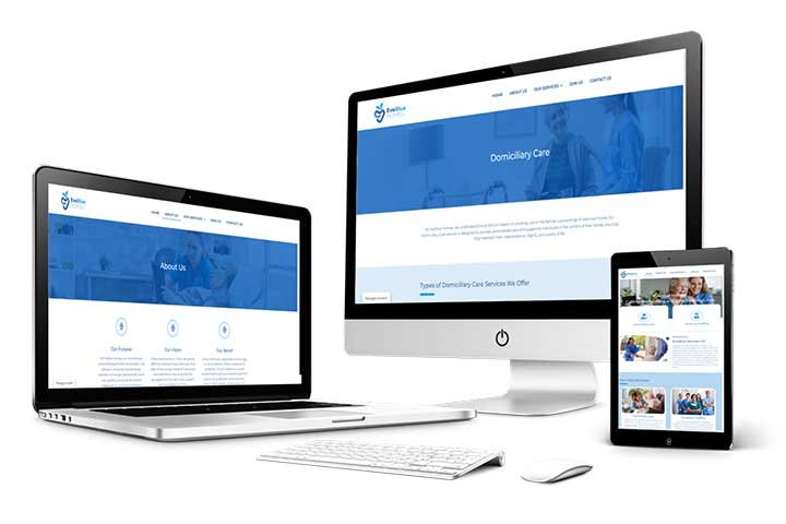 EveBlue Homes Website Portfolio