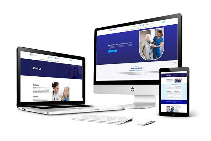 Highlands Care Website Portfolio